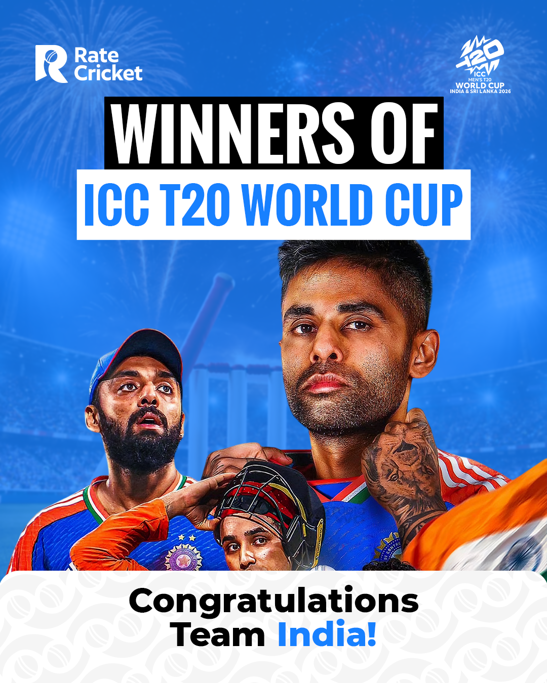 Winners of ICC T20 World Cup 2026: India